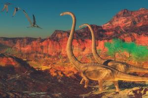 Öntapadó fotótapéta dinoszauruszok