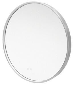 Mereo Mereo, kerek LED tükör, átmérő 60 cm, LED világítás, szálcsiszolt acél keret, MER-CN164S