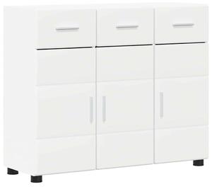 Széf polcokkal ajtóval FLORIN Fehér 88,5 x 30,5 x 73 cm Faanyag