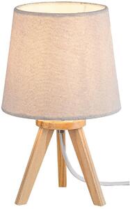 Rabalux Lychee asztali lámpa 1x25 W szürke-fa 2068