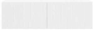 TV Fali Szekrény 98 x 31 x 29,5 cm Fényes Fehér Szerelt Fa