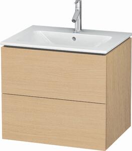 Duravit L-Cube szekrény 62x48.1x55 cm Függesztett, mosdó alatti tölgy LC624003030