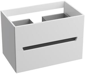 LaVita Kansas szekrény 80.5x48x54.2 cm Függesztett, mosdó alatti fehér-fekete 5900378314431
