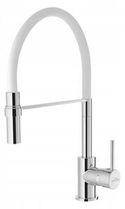 Invena Chameleon, szabadon álló mosogató csaptelep, fehér-króm, BZ-29-L02-C
