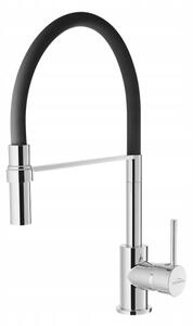 Invena Chameleon, szabadon álló mosogató csaptelep, fekete-króm, BZ-29-L04-C