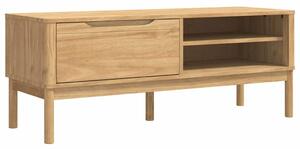 VidaXL Előszoba pad Faggyú barna 115 x 40 x 45 cm Tömör fenyőfa