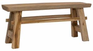 VidaXL pad Természetes 100 x 29 x 43,5 cm Tömör Teakfa