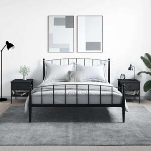 VidaXL Fekete Éjjeliszekrény Szett - 2 db - 40x42x45 cm