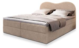 FLUVIA N ágyneműtartós boxspring ágy 180x200 - bézs
