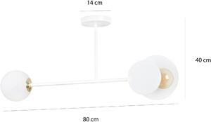 Emibig Modo mennyezeti lámpa 2x60 W fehér-arany 613/2