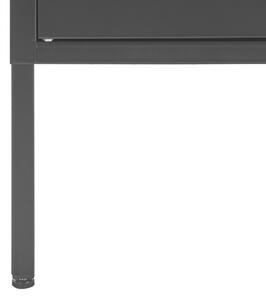 Kétajtós Fekete Fém Komód 118 x 40 cm MORLEY