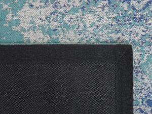 Kék Mintás Pamutszőnyeg 160 x 230 cm ALMUS
