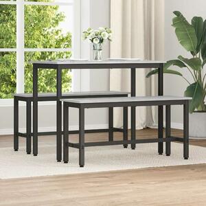 VidaXL Étkező pad 2 pcs Szürke Sonoma 100 x 32,5 x 48,5 cm