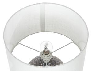 Fekete kerámia asztali lámpa 39 cm FONISSA