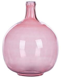 Rózsaszín Üveg Virágváza 31 cm CHAPPATHI