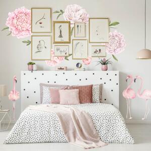 Falmatricák hálószobába - Rózsaszín bazsarózsa