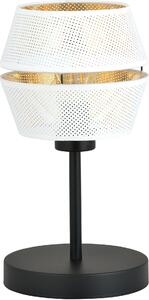 Emibig Malia asztali lámpa 1x60 W fehér-fekete-arany 1184/LN
