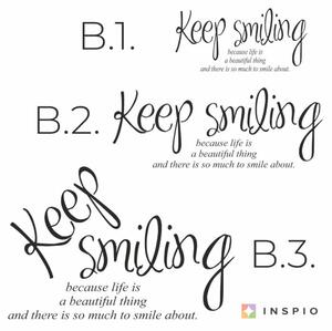 Falmatrica idézet - Keep smiling II