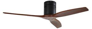 Lucande Vindur mennyezeti ventilátor, fekete, fa, DC, csendes Lucande, Vindur, Fa, Nappali, Fém, Modern