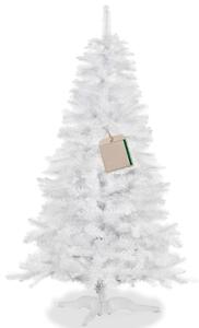 Springos műfenyő 220cm, fehér