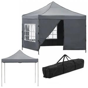 Springos® Gp0005 kerti sátor 3 x 3 m sötétszürke
