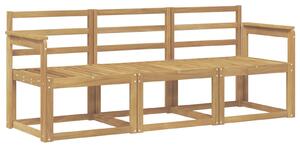 VidaXL Kültéri kanapé szett 3 pcs Fehér 189,5 x 63 x 73 cm