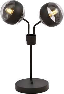 Emibig Nova Stripe asztali lámpa 2x40 W fekete-átlátszó 1139/LN2