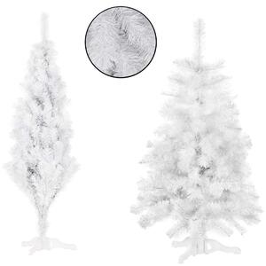 Springos műfenyő 120cm, fehér
