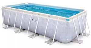 Intex Szögletes fémvázas medence - 400 x 200 x 100 cm