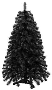 Springos műfenyő 150cm, fekete