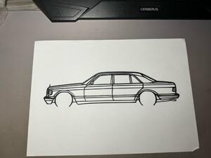 Mercedes SEL 420 faldekoráció