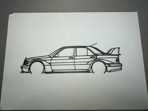Mercedes 190E Evo2 faldekoráció