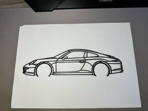 Porsche 911 faldekoráció