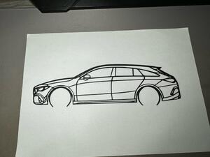 Mercedes CLA SB faldekoráció