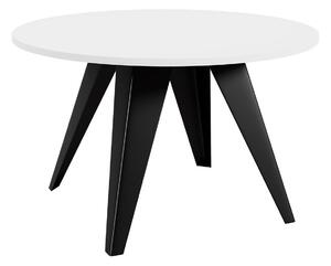 Dohányzóasztal Oswego 116, Fém, 50cm, Fehér, Fekete