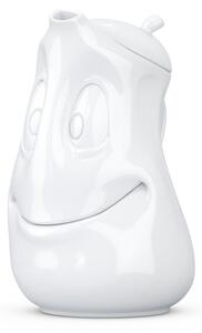 Fehér 'mosolygós' teáskanna, 1200 ml - 58products