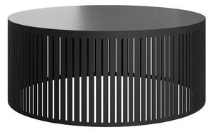 Dohányzóasztal Prunis I, Fém, Laminált forgácslap, 25cm, Fekete