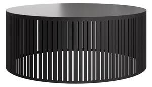 Dohányzóasztal Prunis, Fém, Laminált forgácslap, 30cm, Fekete
