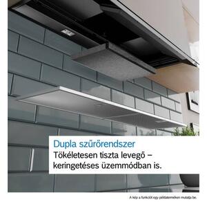 Bosch Serie 6, integrált kialakítású páraelszívó, 60 cm, Fekete üveg, Fekete, DBB67DP60
