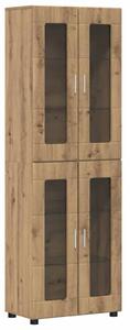 VidaXL Magasfiú FLORIN 60 x 35 x 182 cm Artisan tölgy Szerelt Fa