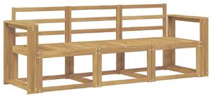 VidaXL Kültéri kanapé szett 3 pcs Fehér 197,5 x 63 x 73 cm