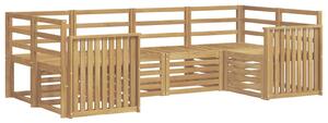 VidaXL Kültéri kanapé szett 6 pcs Fehér 245 x 128,5 x 73 cm