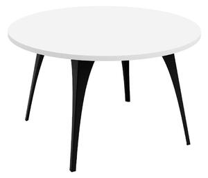 Dohányzóasztal Oswego 126, Fém, 45cm, Fekete, Fehér