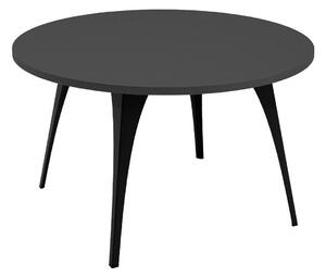 Dohányzóasztal Oswego 126, Fém, 45cm, Fekete