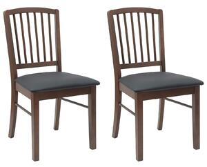 VidaXL Étkező Székek 2 pcs Világos Barna 50 x 52,5 x 91 cm