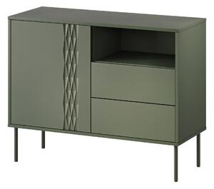 Komód Tolete 100, Laminált forgácslap, 75x100x40cm, Zöld