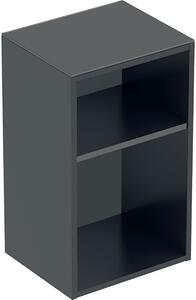 Geberit Smyle Square szekrény 36x29.9x60 cm oldalt függő fekete 500.358.JK.1