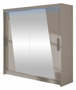 Gardróbszekrény Closico Pallor XIV, Laminált forgácslap, 215x180x58cm, Kasmír