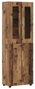 VidaXL Magasfiú FLORIN 60 x 35 x 182 cm Öreg fa Szerelt Fa