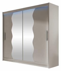 Gardróbszekrény Closico Pallor X, Laminált forgácslap, 215x180x57cm, Kasmír